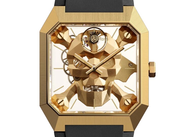 BELL & ROSS BR-01 Cyber Skull Bronze 45mm スケルトン文字盤 BR01-CSK-BR/SRB