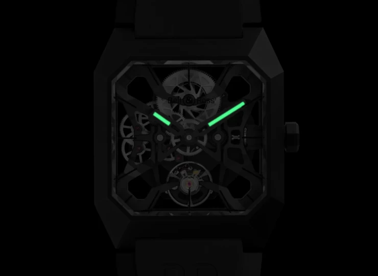 BELL & ROSS BR-03 Cyber Ceramic 42mm スケルトン文字盤 BR03-CYBER-CE