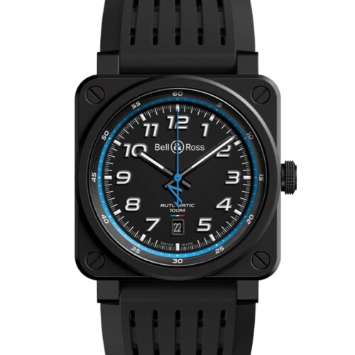 BELL & ROSS BR-03 A522 42mm ブラック文字盤 BR0392-A522-CE/SRB