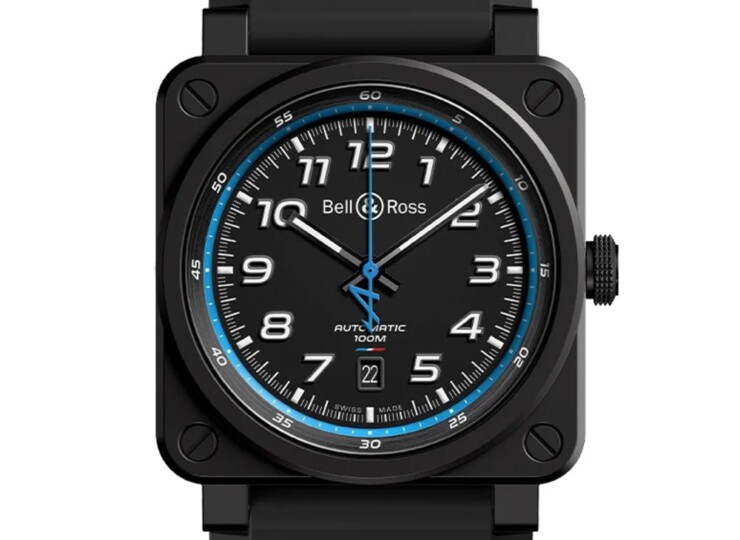 BELL & ROSS BR-03 A522 42mm ブラック文字盤 BR0392-A522-CE/SRB