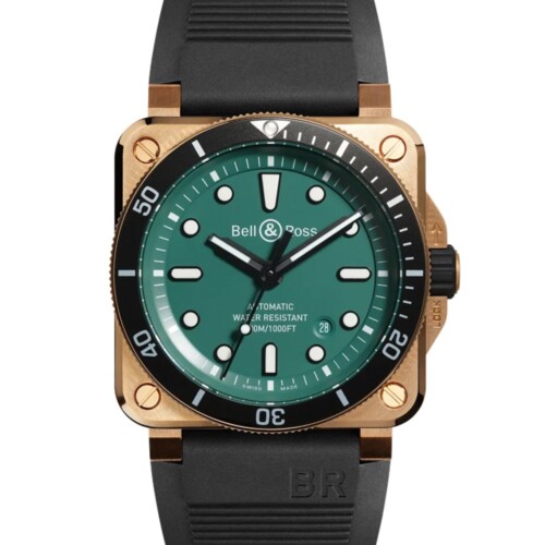 BR-03 Diver Black & Green Bronze 42mm グリーン文字盤