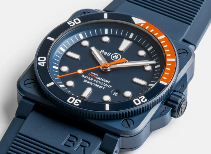 BELL & ROSS BR-03 Diver Tara 42mm ブルー文字盤 BR0392-D-TR-CE/SRB