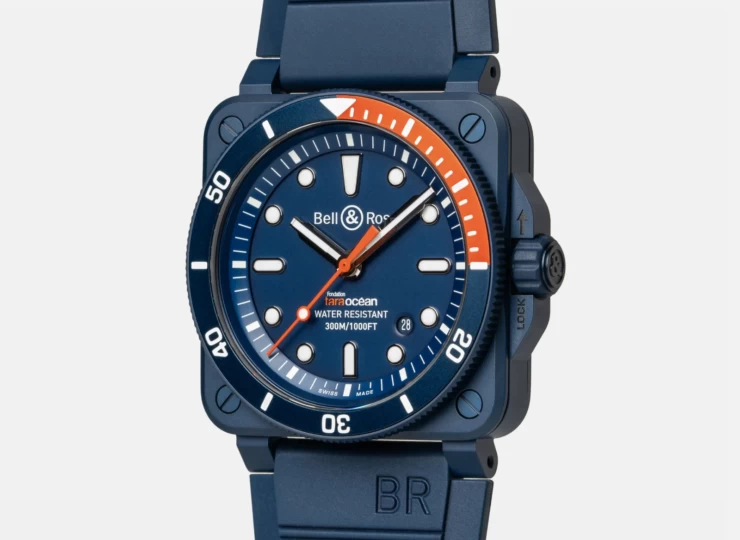 BELL & ROSS BR-03 Diver Tara 42mm ブルー文字盤 BR0392-D-TR-CE/SRB