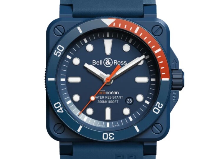 BELL & ROSS BR-03 Diver Tara 42mm ブルー文字盤 BR0392-D-TR-CE/SRB