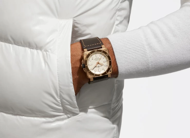 BELL & ROSS BR-03 Diver White Bronze 42mm シルバー文字盤 BR0392-D-WH-BR/SCA