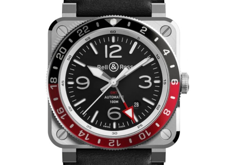 BELL & ROSS BR-03 GMT Black 42mm ブラック文字盤 BR0393-BL-ST/SCA