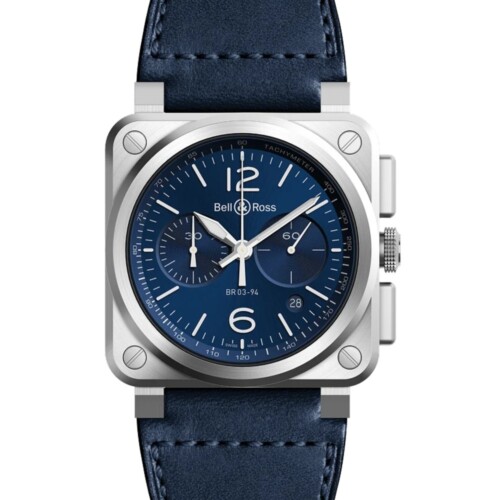 BR-03 Chrono Blue Steel 42mm ブルー文字盤