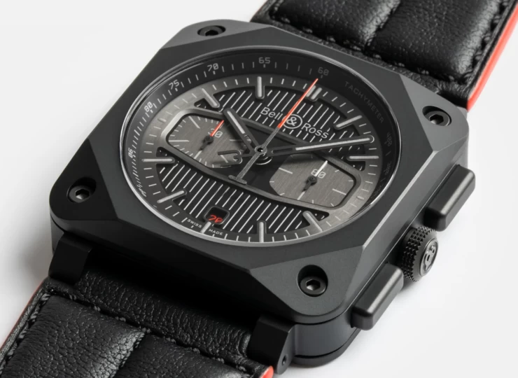 BELL & ROSS BR-03 Chrono Blacktrack 42mm ブラック文字盤 BR0394-BTR-CE/SCA