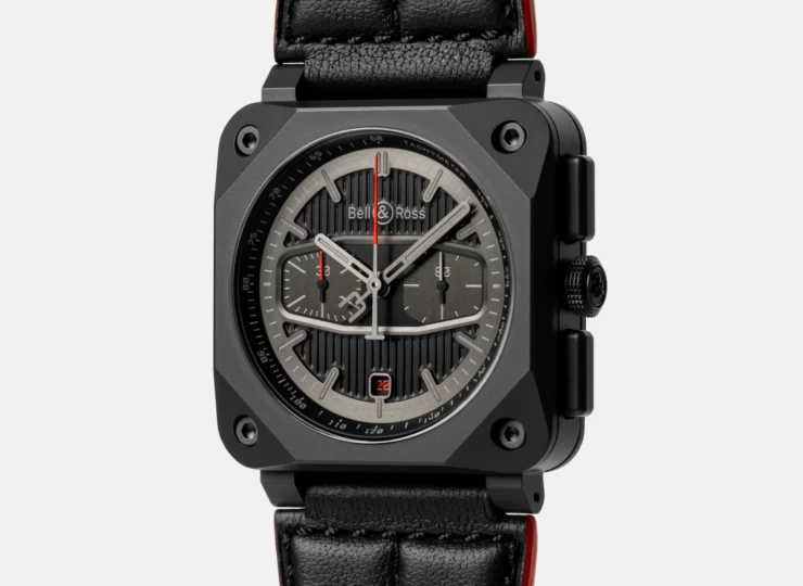 BELL & ROSS BR-03 Chrono Blacktrack 42mm ブラック文字盤 BR0394-BTR-CE/SCA