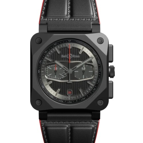 BELL & ROSS BR-03 Chrono Blacktrack 42mm ブラック文字盤 BR0394-BTR-CE/SCA