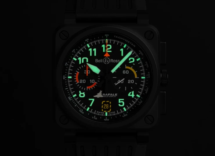 BELL & ROSS BR-03 Chrono Display Rafale Solo Display 42mm ブラック文字盤 BR0394-RSD-CE/SRB