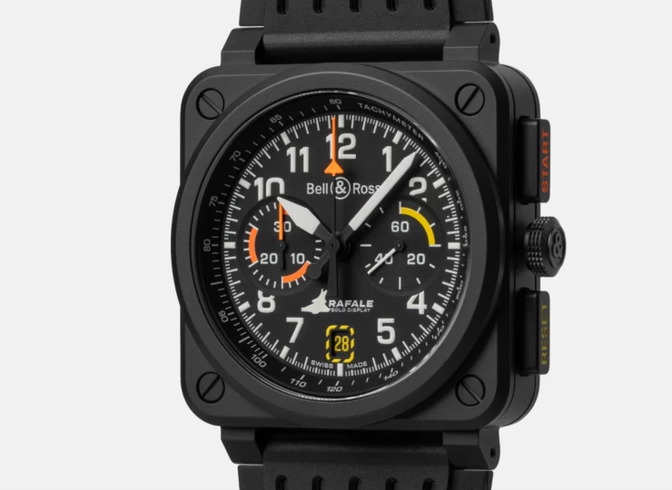 BELL & ROSS BR-03 Chrono Display Rafale Solo Display 42mm ブラック文字盤 BR0394-RSD-CE/SRB