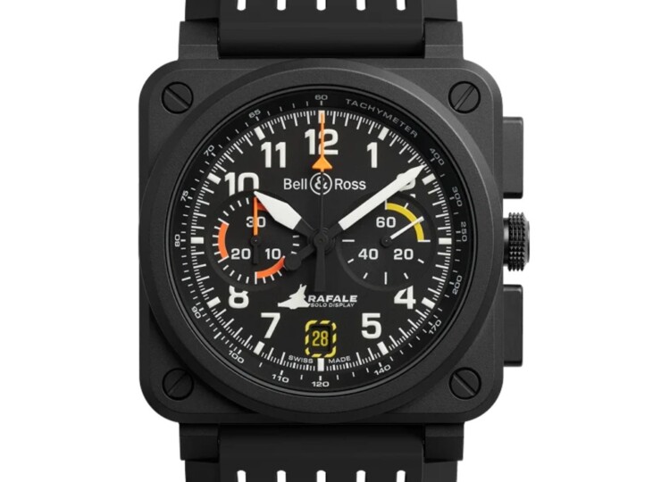 BELL & ROSS BR-03 Chrono Display Rafale Solo Display 42mm ブラック文字盤 BR0394-RSD-CE/SRB
