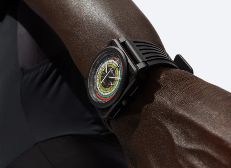 BELL & ROSS BR-03 Chrono multimeter 42mm ブラック文字盤 BR0394-SW-CE/SRB