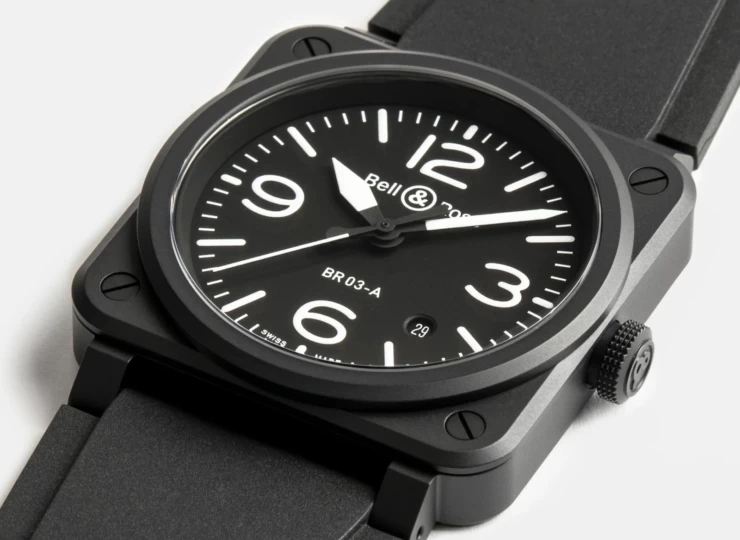 BELL & ROSS BR-03 Black Matte 41mm ブラック文字盤 BR03A-BL-CE/SRB