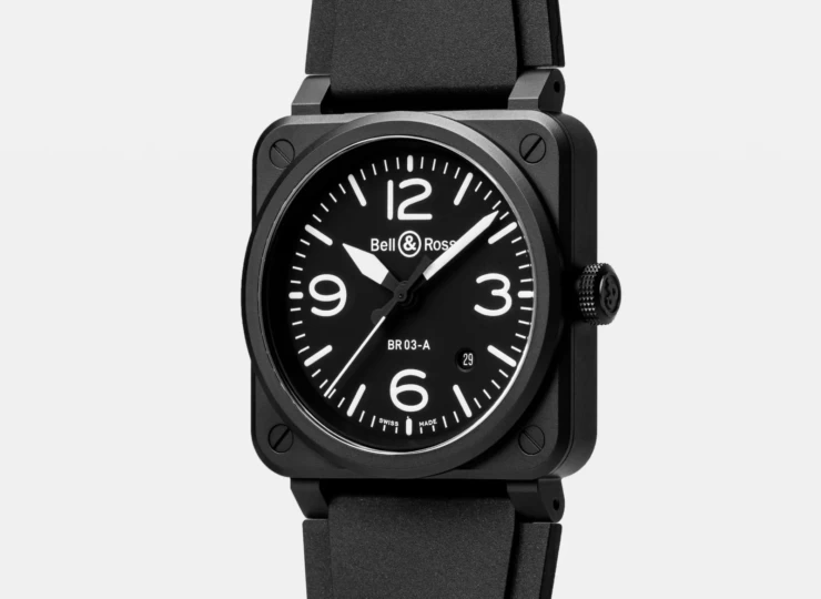 BELL & ROSS BR-03 Black Matte 41mm ブラック文字盤 BR03A-BL-CE/SRB