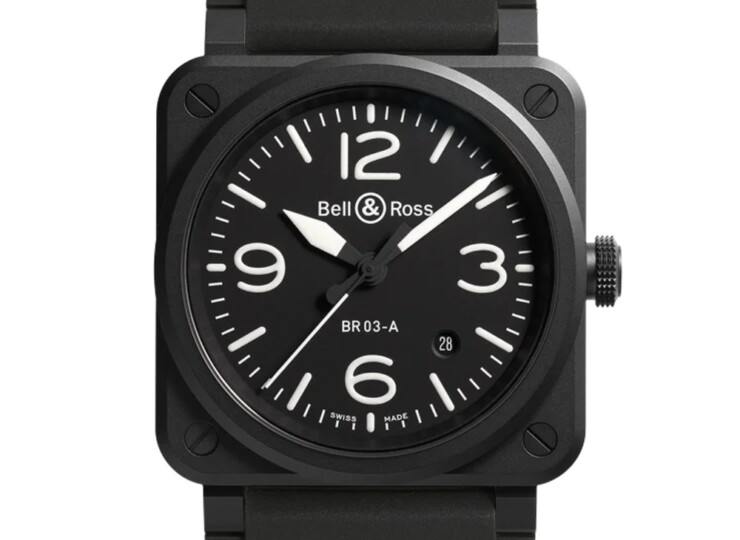 BELL & ROSS BR-03 Black Matte 41mm ブラック文字盤 BR03A-BL-CE/SRB