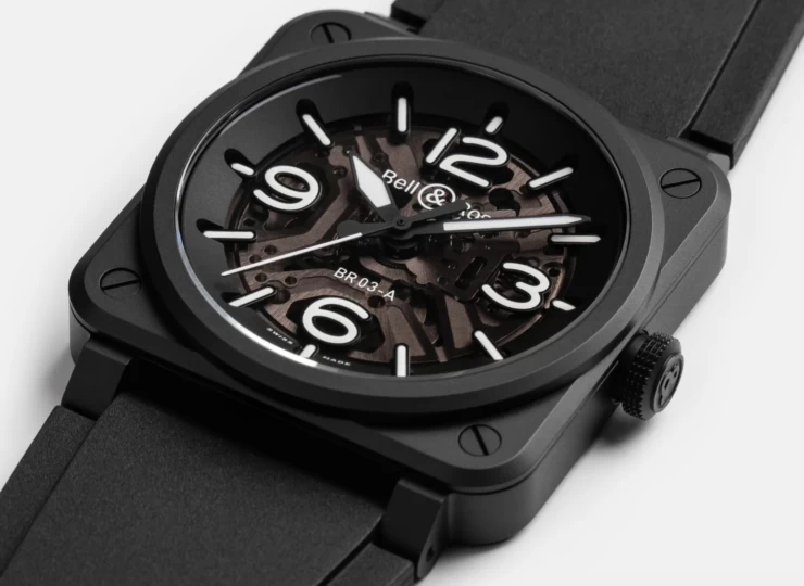 BELL & ROSS BR-03 Skeleton Black Ceramic 41mm ブラック文字盤 BR03A-BL-SKCE/SRB
