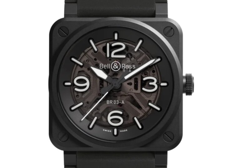 BELL & ROSS BR-03 Skeleton Black Ceramic 41mm ブラック文字盤 BR03A-BL-SKCE/SRB