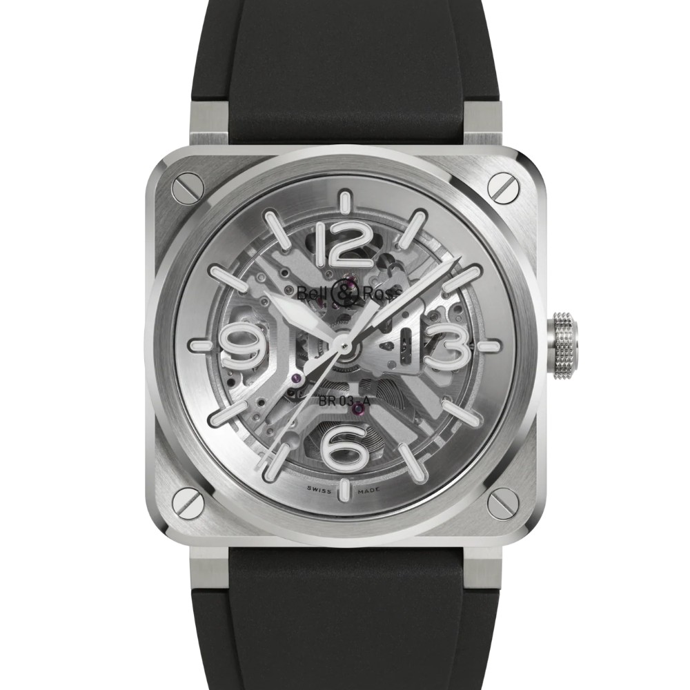 BELL & ROSS BR-03 Skeleton Steel 41mm スケルトン文字盤 BR03A-BL-SKST/SRB