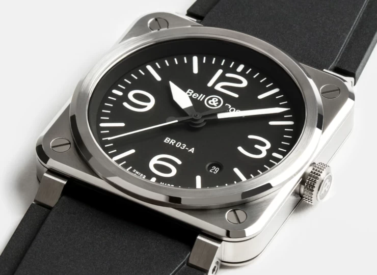 BELL & ROSS BR-03 Black Steel 41mm ブラック文字盤 BR03A-BL-ST/SRB