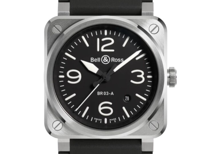 BELL & ROSS BR-03 Black Steel 41mm ブラック文字盤 BR03A-BL-ST/SRB