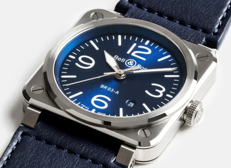 BELL & ROSS BR-03 Blue Steel 41mm ブルー文字盤 BR03A-BLU-ST/SCA