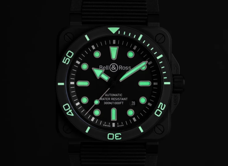 BELL & ROSS BR-03 Diver Black Matte Ceramic 42mm ブラック文字盤 BR03A-D-BL-CE/SRB