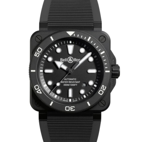 BR-03 Diver Black Matte Ceramic 42mm ブラック文字盤