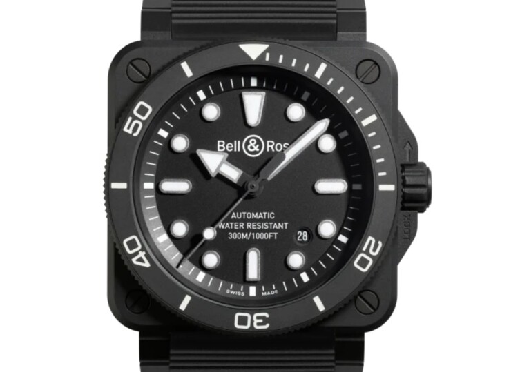 BELL & ROSS BR-03 Diver Black Matte Ceramic 42mm ブラック文字盤 BR03A-D-BL-CE/SRB