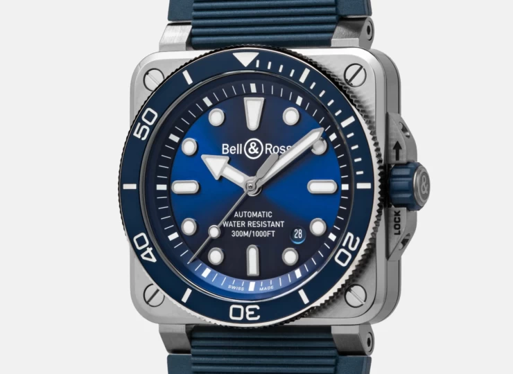 BELL & ROSS BR-03 Diver Blue Steel 42mm ブルー文字盤 BR03A-D-BLU-ST/SRB