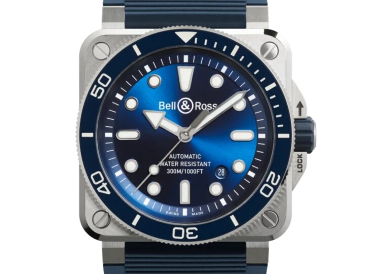 BELL & ROSS BR-03 Diver Blue Steel 42mm ブルー文字盤 BR03A-D-BLU-ST/SRB