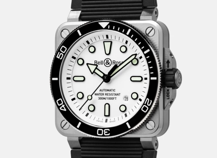 BELL & ROSS BR-03 Diver White Steel 42mm ホワイト文字盤 BR03A-D-WH-ST/SRB