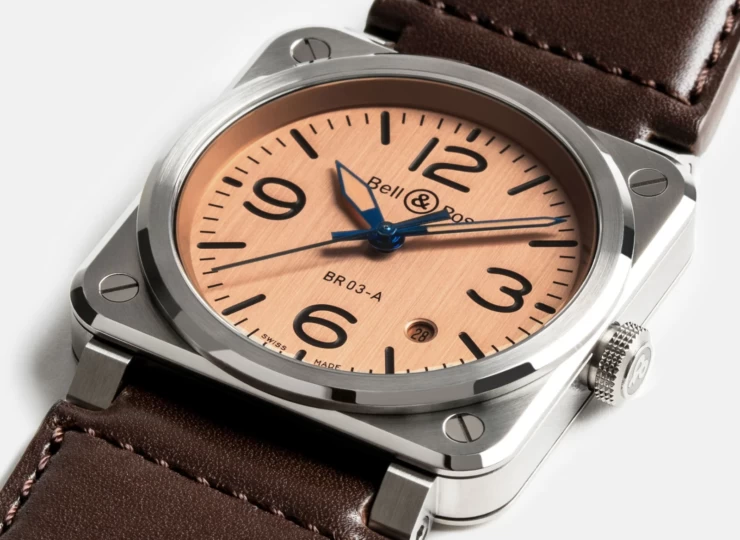 BELL & ROSS BR-03 Copper 41mm ゴールド文字盤 BR03A-GB-ST/SCA