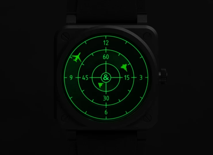 BELL & ROSS BR-03 Green Radar Ceramic 41mm ブラック文字盤 BR03A-GRDR-CE/SRB
