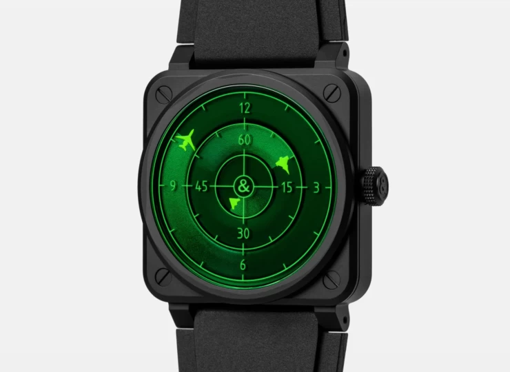 BELL & ROSS BR-03 Green Radar Ceramic 41mm ブラック文字盤 BR03A-GRDR-CE/SRB
