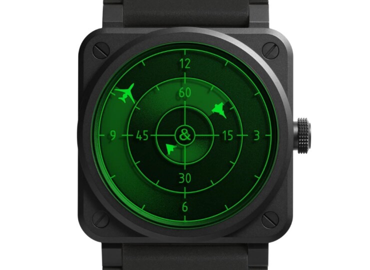 BELL & ROSS BR-03 Green Radar Ceramic 41mm ブラック文字盤 BR03A-GRDR-CE/SRB