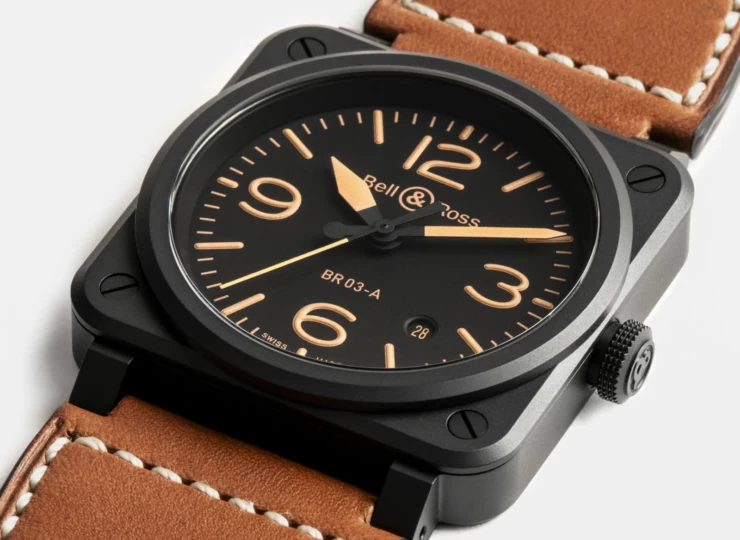 BELL & ROSS BR-03 Heritage 41mm ブラック文字盤 BR03A-HER-CE/SCA