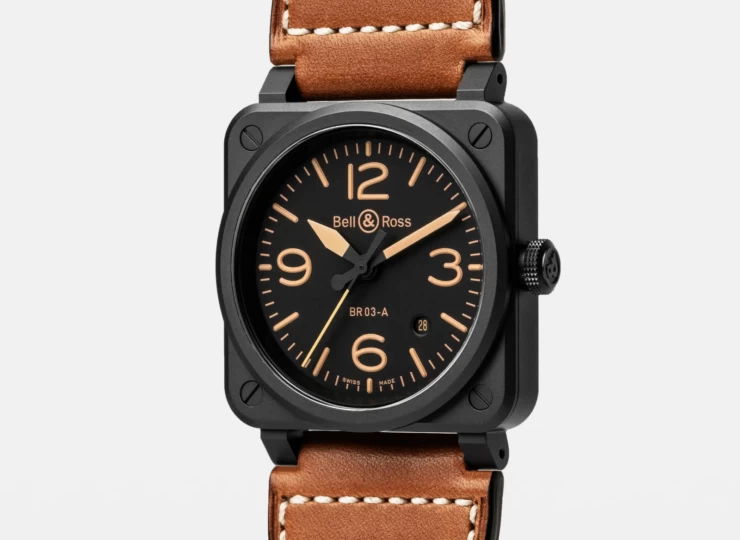 BELL & ROSS BR-03 Heritage 41mm ブラック文字盤 BR03A-HER-CE/SCA