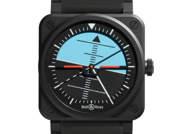 BELL & ROSS BR-03 Horizon 41mm ブラック文字盤 BR03A-HRZ-CE/SRB