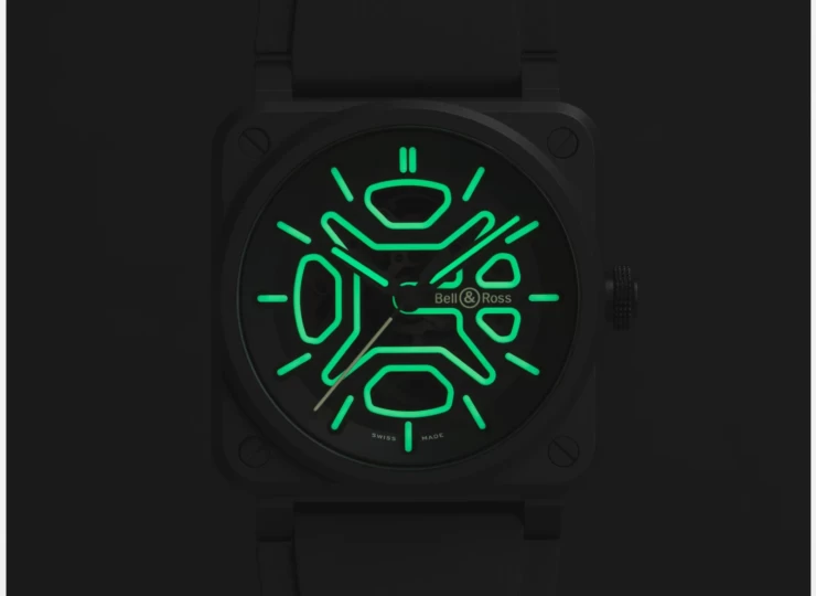 BELL & ROSS BR-03 Skeleton Lum Ceramic 41mm ブラック文字盤 BR03A-LM-SKCE/SRB