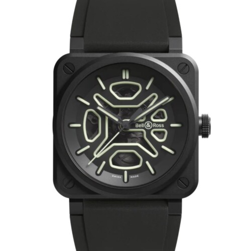 BELL & ROSS BR-03 Skeleton Lum Ceramic 41mm ブラック文字盤 BR03A-LM-SKCE/SRB