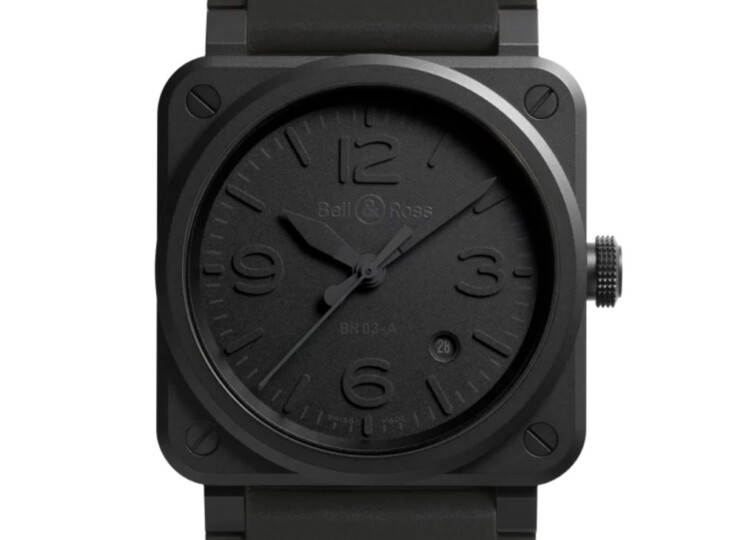 BELL & ROSS BR-03 Phantom 41mm ブラック文字盤 BR03A-PH-CE/SRB