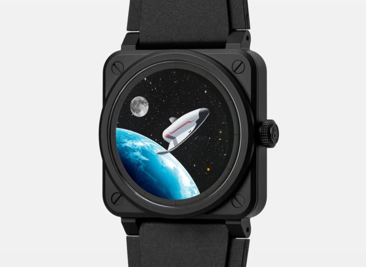 BELL & ROSS BR-03 Space Mission 41mm ブラックアベンチュリン文字盤 BR03A-SPM-CE/SRB