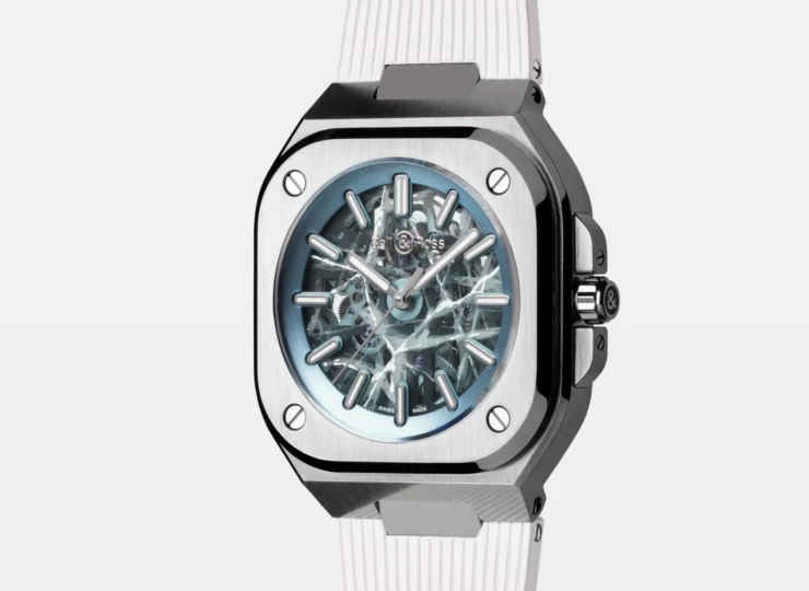 BELL & ROSS BR-05 Skeleton Arctic Blue 40mm スケルトン文字盤 ラバーストラップ BR05A-AB-SKST/SRB