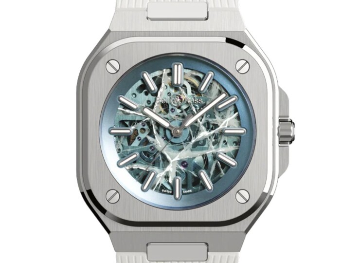 BELL & ROSS BR-05 Skeleton Arctic Blue 40mm スケルトン文字盤 ラバーストラップ BR05A-AB-SKST/SRB