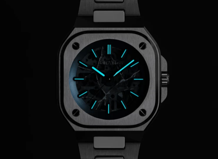 BELL & ROSS BR-05 Skeleton Arctic Blue 40mm スケルトン文字盤 スティールブレスレット BR05A-AB-SKST/SST