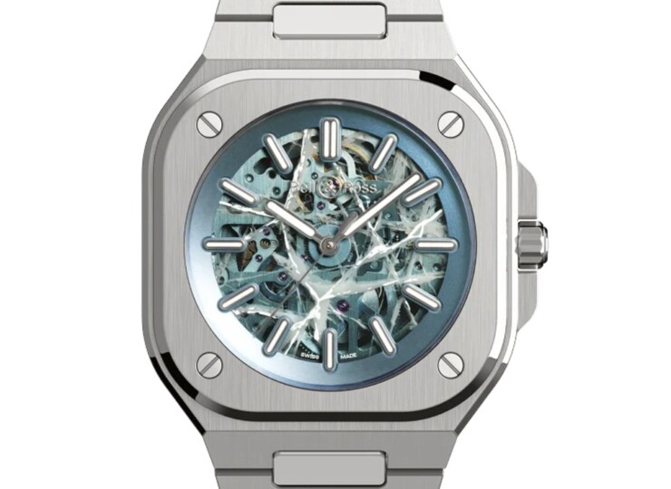 BELL & ROSS BR-05 Skeleton Arctic Blue 40mm スケルトン文字盤 スティールブレスレット BR05A-AB-SKST/SST