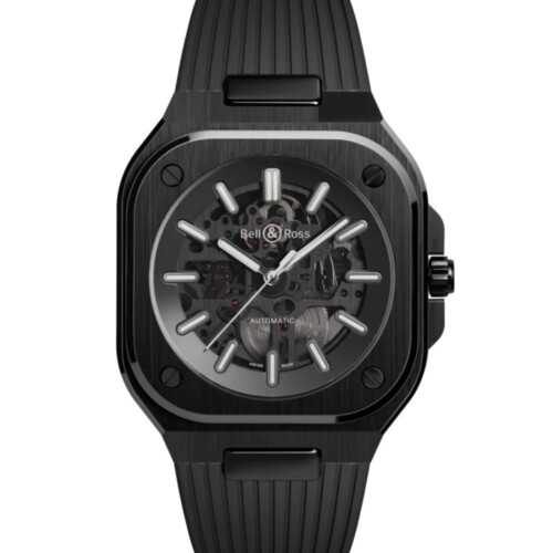 BR-05 Skeleton Black Ceramic 41mm ブラック文字盤 ラバーストラップ