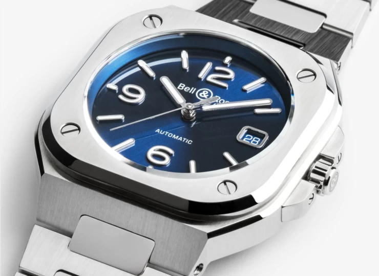 BELL & ROSS BR-05 Blue Steel 40mm ブルー文字盤 スティールブレスレット BR05A-BLU-ST/SST